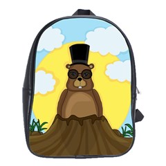 Happy Groundhog Day School Bags(large)  by Valentinaart