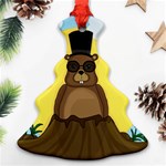 Happy Groundhog day Ornament (Christmas Tree) Front