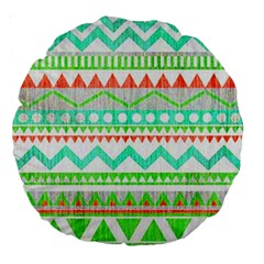 Cute Bohemian  Large 18  Premium Round Cushions by Brittlevirginclothing