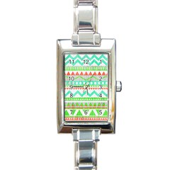 Cute Bohemian Rectangle Italian Charm Watch by Brittlevirginclothing