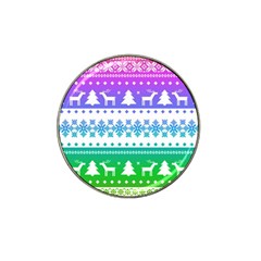 Cute Rainbow Bohemian Hat Clip Ball Marker by Brittlevirginclothing