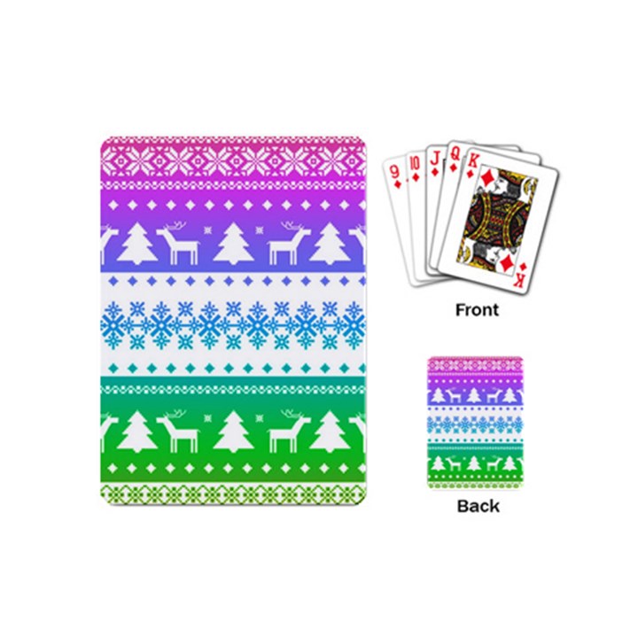 Cute rainbow bohemian Playing Cards (Mini) 