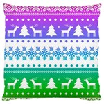 Cute rainbow bohemian Large Cushion Case (Two Sides) Front