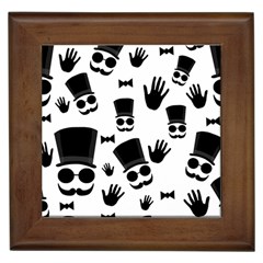 Gentlemen - Black And White Framed Tiles by Valentinaart