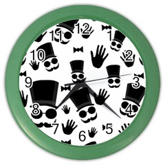 Gentlemen - Black And White Color Wall Clocks by Valentinaart