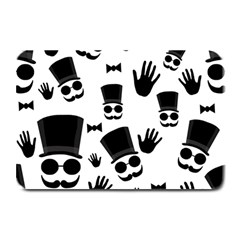 Gentlemen - Black And White Plate Mats by Valentinaart