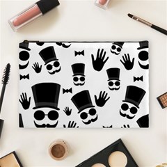 Gentlemen - Black And White Cosmetic Bag (large)  by Valentinaart