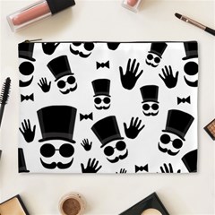 Gentlemen - Black And White Cosmetic Bag (xl) by Valentinaart