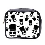 Gentlemen - black and white Mini Toiletries Bag 2-Side Front