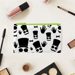 Gentlemen - Black And White Cosmetic Bag (xs) by Valentinaart