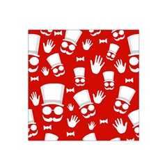 Gentlemen - Red And White Pattern Satin Bandana Scarf