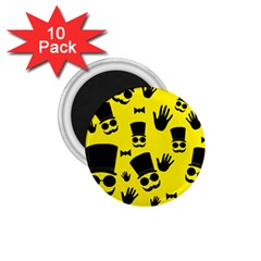 Gentlemen - Yellow Pattern 1 75  Magnets (10 Pack)  by Valentinaart