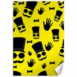 Gentlemen - Yellow pattern Canvas 12  x 18   11.88 x17.36  Canvas - 1