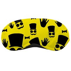 Gentlemen - Yellow Pattern Sleeping Masks by Valentinaart