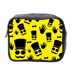 Gentlemen - Yellow Pattern Mini Toiletries Bag 2-side by Valentinaart