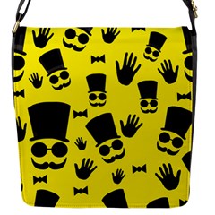 Gentlemen - Yellow Pattern Flap Messenger Bag (s) by Valentinaart