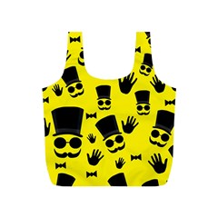 Gentlemen - Yellow Pattern Full Print Recycle Bags (s)  by Valentinaart