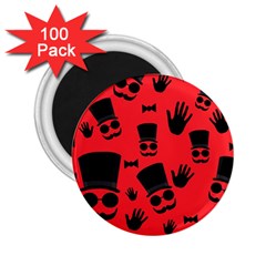 Gentlemen - Red 2 25  Magnets (100 Pack)  by Valentinaart