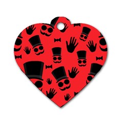 Gentlemen - Red Dog Tag Heart (one Side)