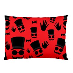 Gentlemen - Red Pillow Case by Valentinaart