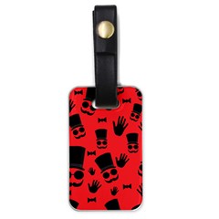 Gentlemen - Red Luggage Tags (one Side)  by Valentinaart