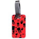 Gentlemen - red Luggage Tags (Two Sides) Back