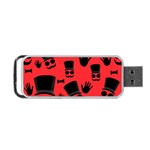 Gentlemen - red Portable USB Flash (Two Sides) Back