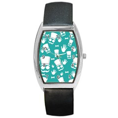 Gentleman Pattern Barrel Style Metal Watch by Valentinaart