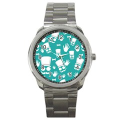 Gentleman Pattern Sport Metal Watch by Valentinaart