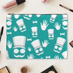 Gentleman Pattern Cosmetic Bag (xl) by Valentinaart