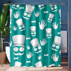 Gentleman Pattern Shower Curtain 60  X 72  (medium)  by Valentinaart