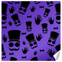 Gentleman Purple Pattern Canvas 20  X 20   by Valentinaart