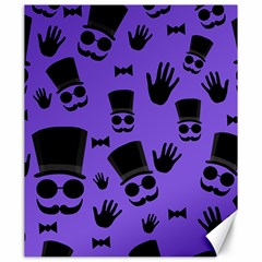 Gentleman Purple Pattern Canvas 20  X 24  