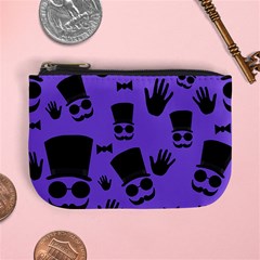 Gentleman Purple Pattern Mini Coin Purses by Valentinaart