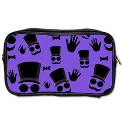 Gentleman Purple Pattern Toiletries Bags by Valentinaart