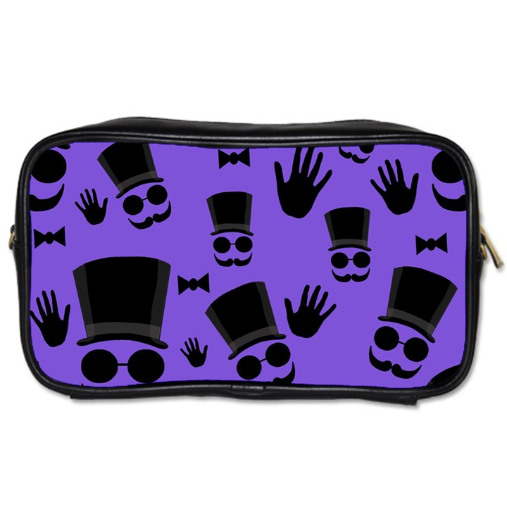 Gentleman purple pattern Toiletries Bags 2-Side