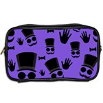 Gentleman purple pattern Toiletries Bags 2-Side Back