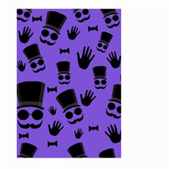 Gentleman Purple Pattern Large Garden Flag (two Sides) by Valentinaart