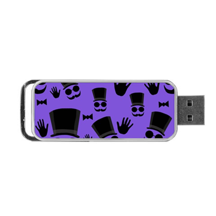 Gentleman purple pattern Portable USB Flash (One Side)