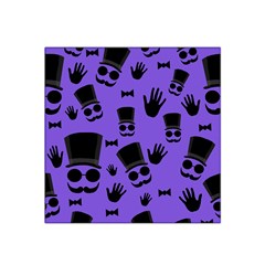 Gentleman Purple Pattern Satin Bandana Scarf