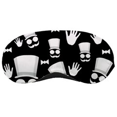 Gentleman - Black And White Pattern Sleeping Masks by Valentinaart