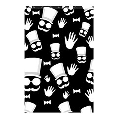 Gentleman - Black And White Pattern Shower Curtain 48  X 72  (small)  by Valentinaart