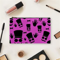 Gentleman - Magenta Pattern Cosmetic Bag (medium)  by Valentinaart