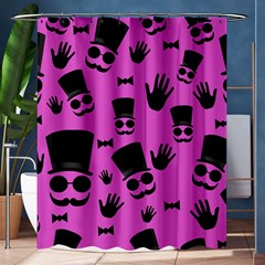 Gentleman - Magenta Pattern Shower Curtain 60  X 72  (medium)  by Valentinaart