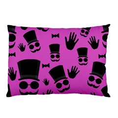 Gentleman - Magenta Pattern Pillow Case (two Sides) by Valentinaart