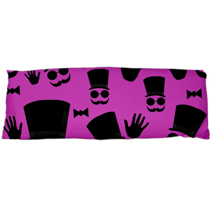 Gentleman - magenta pattern Body Pillow Case (Dakimakura)