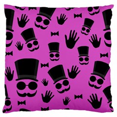 Gentleman - Magenta Pattern Standard Flano Cushion Case (two Sides) by Valentinaart