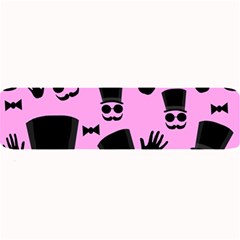 Gentleman - Pink Pattern Large Bar Mats by Valentinaart