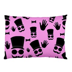 Gentleman - Pink Pattern Pillow Case by Valentinaart