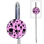 Gentleman - pink pattern Book Mark Front